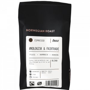 Norwegian Roast Økologisk & Fairtrade Espresso, hel, 12x500g